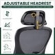 preview thumbnail 11 of 19, Home Office Desk Chairs, Ergonomic Computer High-Back Mesh Rolling Work Task Chairs with Wheels and Adjustable Headrests, Armest