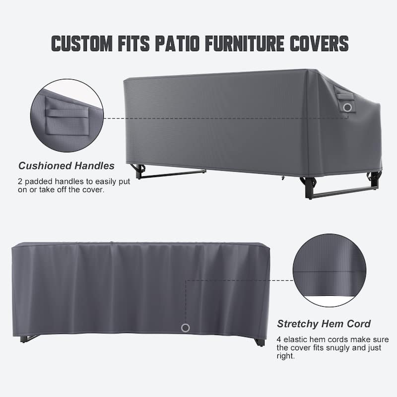 None Durable Outdoor Furniture Cover 600D Oxford Fabric