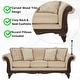 preview thumbnail 28 of 30, Hernen Carved Wood Frame 5-Piece Living Room Set