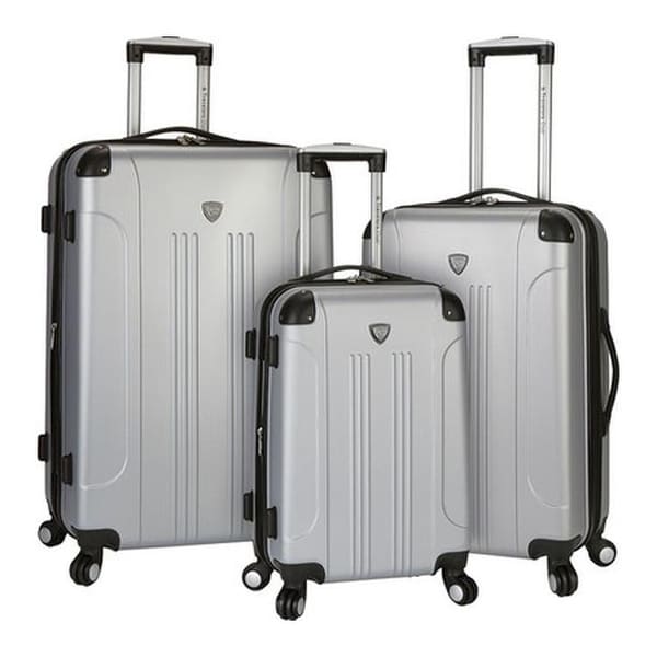 Shop Travelers Club Chicago 3 Piece Expandable 4-Wheel Luggage Set Silver - US One Size (Size ...