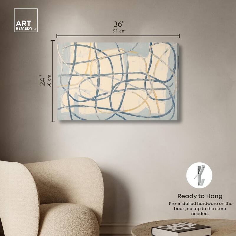 Unbroken Line I Canvas by Art Remedy, Gallery Wrapped
