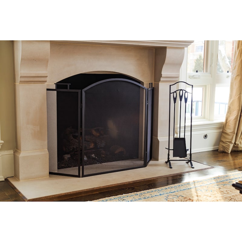 Pleasant Hearth Classic Steel Fireplace Screen