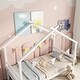 preview thumbnail 13 of 17, Twin Size House-Shaped Bed with Trundle