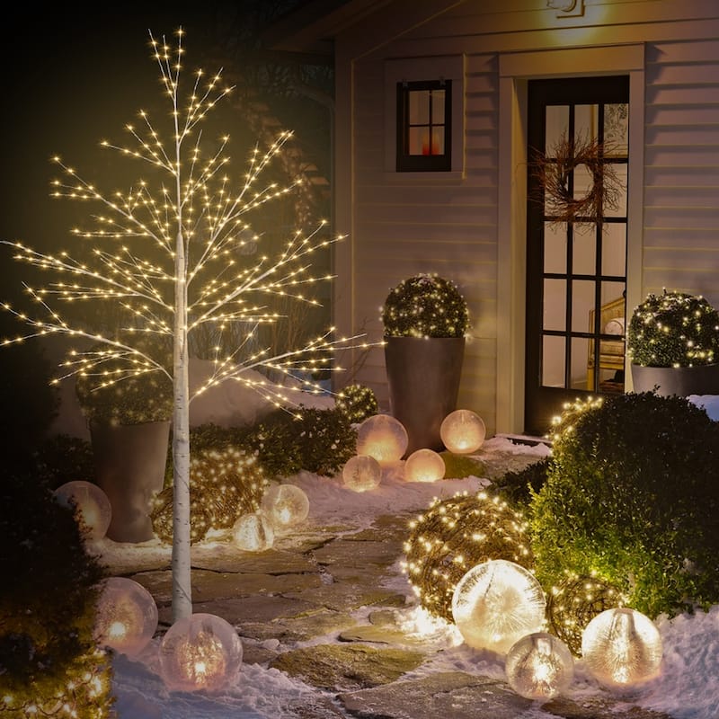 6ft Lighted Birch Tree for Home Decor