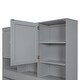 preview thumbnail 9 of 10, Queen Size Platform Bed with 4 Under-bed Drawers and Storage Headboard, Solid Wood Construction