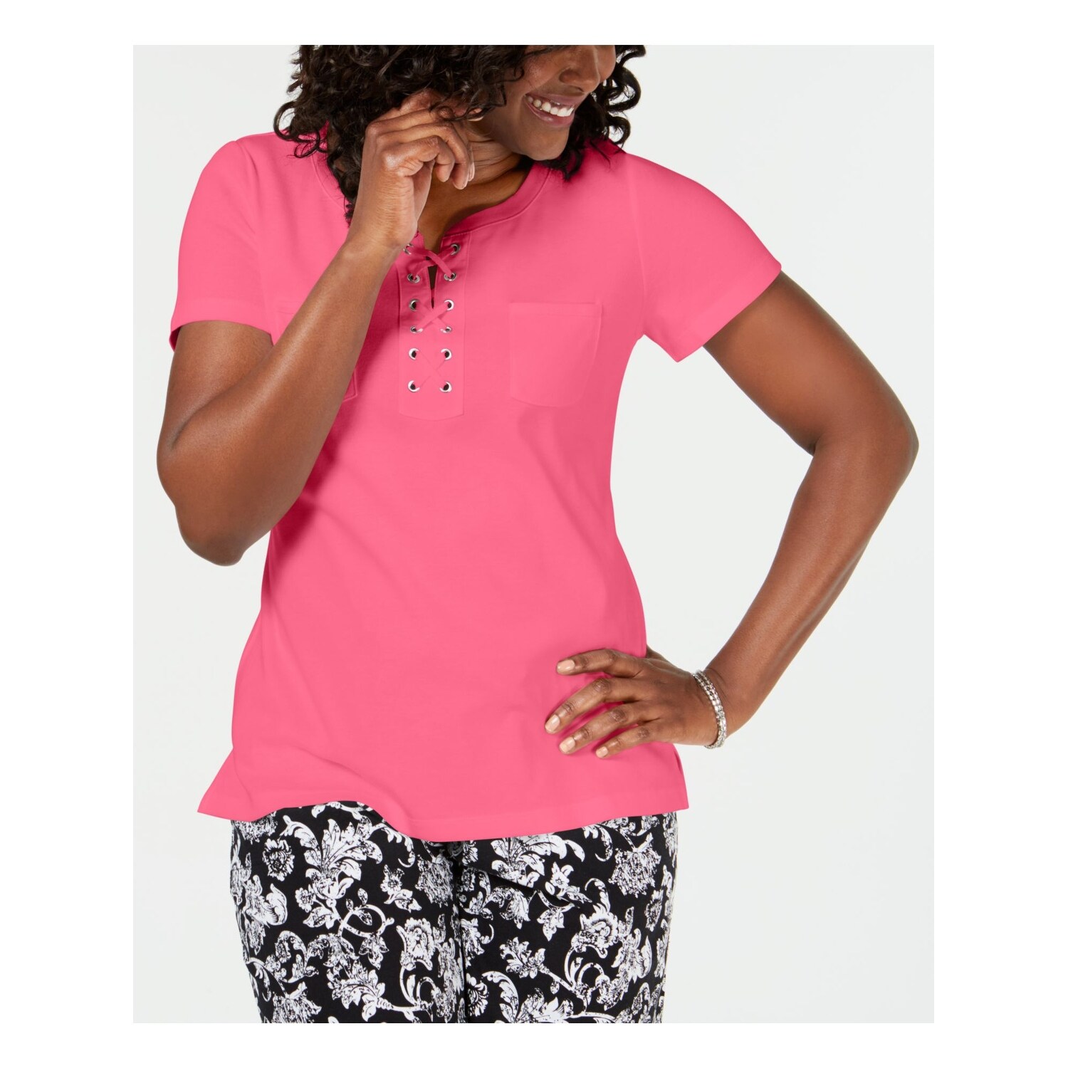 Karen scott short sleeve tops clearance