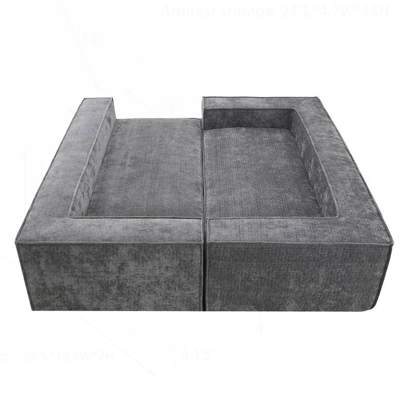 Minimalist Modular Sofa with Advanced Materials for Comfort and Style