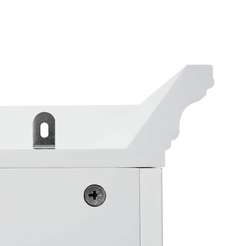Freestanding Tall Storage Cabinet for Bathroom with Adjustable Shelves