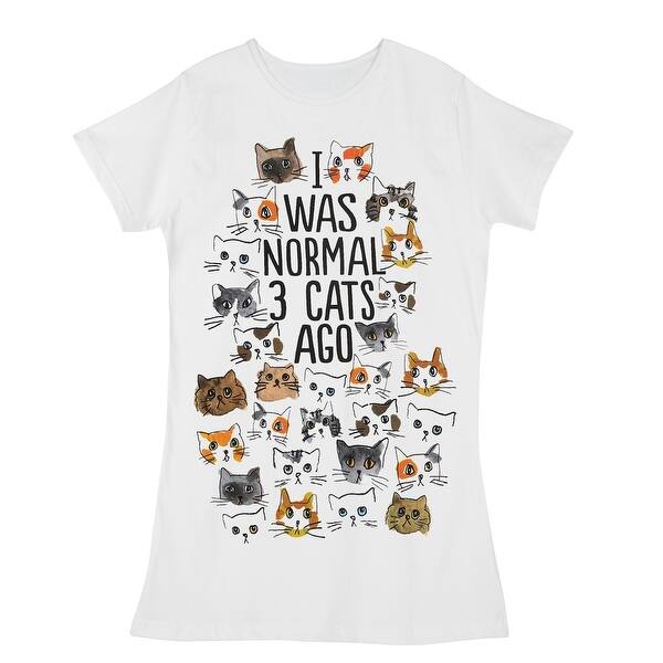 Shop Relevant Women S Dog And Cat Crazy Nightshirts White Short
