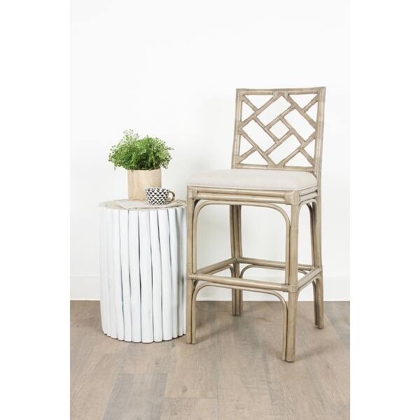 Rattan Cushioned Bar Stool Overstock 26040327