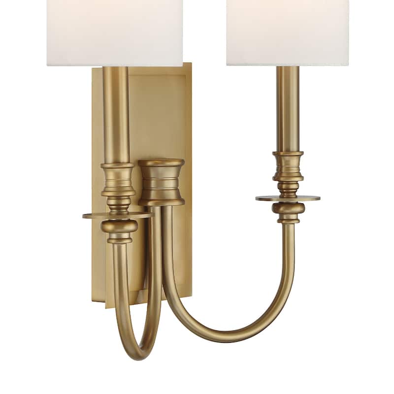 Crystorama Lighting Group LLO-482 Lloyd 2 Light 16" Tall Wall Sconce