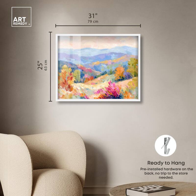 Colorful Valley II Shadowbox by Art Remedy