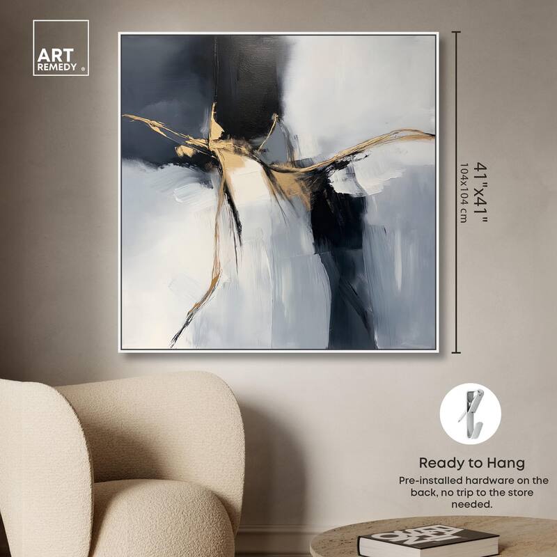 Golden Fissure II Canvas by Art Remedy