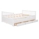 preview thumbnail 3 of 16, Full Size Daybed w/ Twin Size Trundle Storage Bed & Drawers Bunk Bed Frame for Kids, Girls, Boys Easy Space-Saving, Assembly