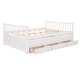 preview thumbnail 10 of 10, Stylish Daybed - Pull-Out Trundle, Three Functional Drawers, and Modern Design - Ideal for Sleepovers and Storage, White