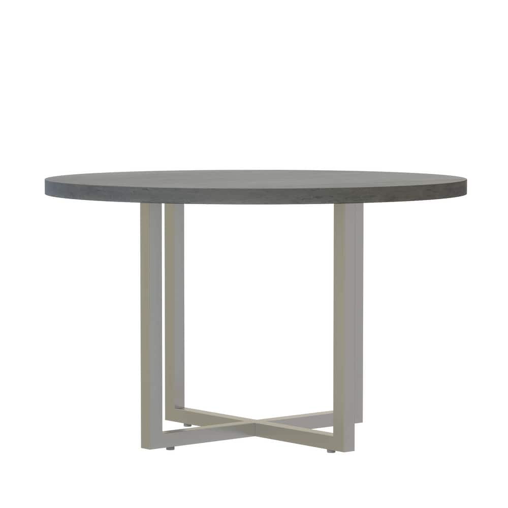 Mirella 42" Round Cafe Table, High-End Dining Table 29.5" Tall