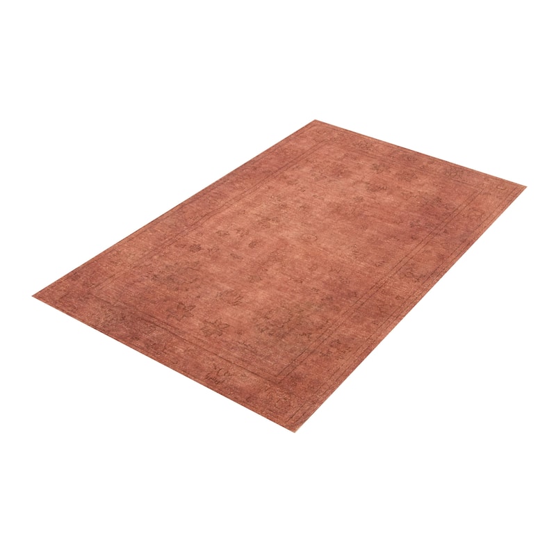 ECARPETGALLERY Hand-knotted Vibrance Brown Wool Rug - 5'1 x 6'9