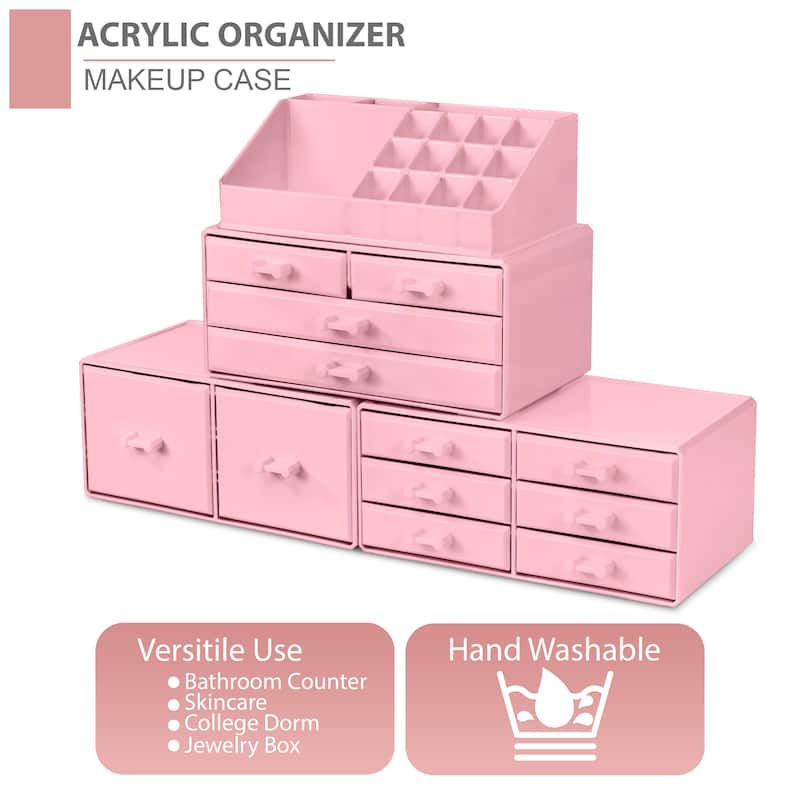 Sorbus Large Makeup Organizer and Storage for Vanity - 9.25" L x 5.25" W x 15.75" H
