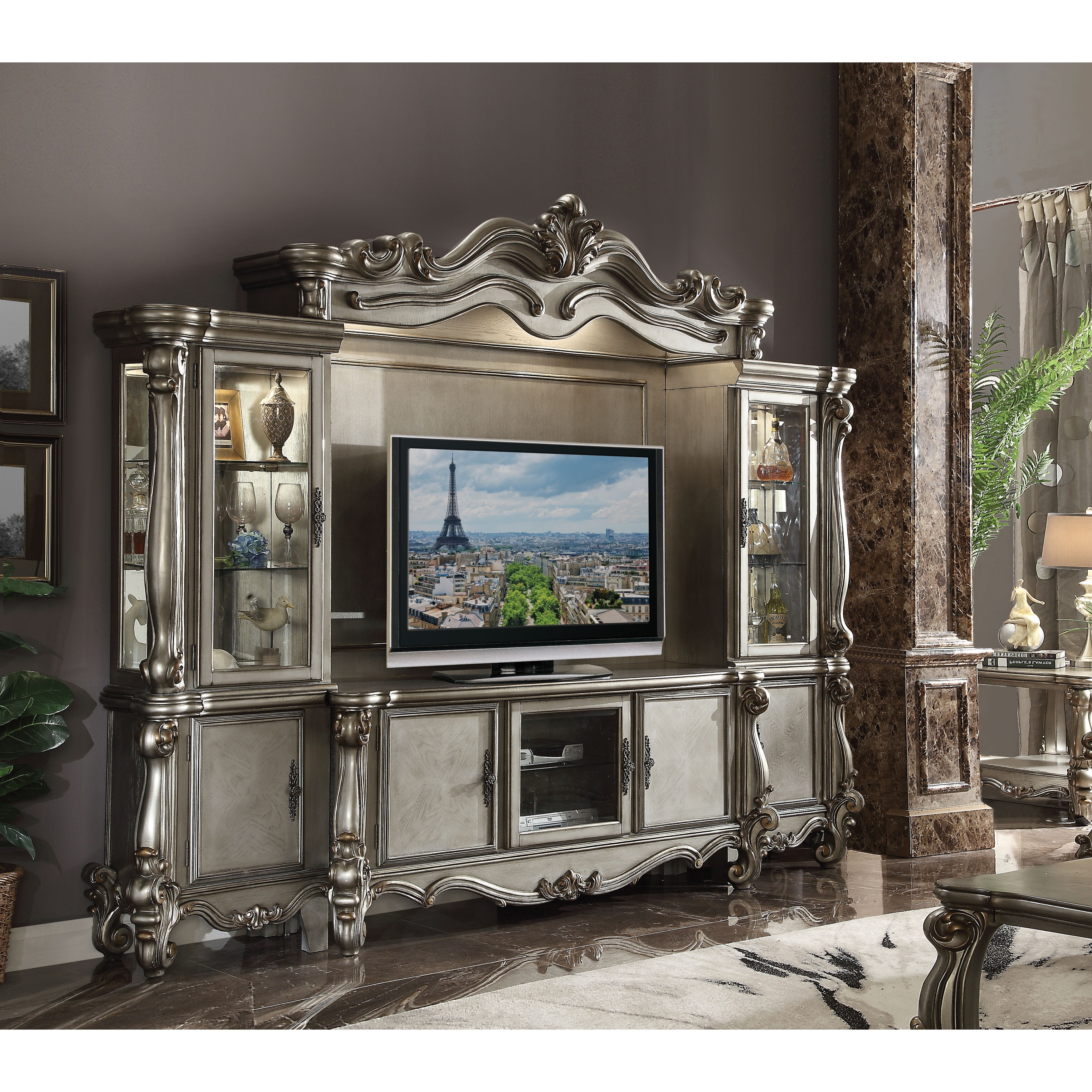 Silver TV Stands Bed Bath Beyond