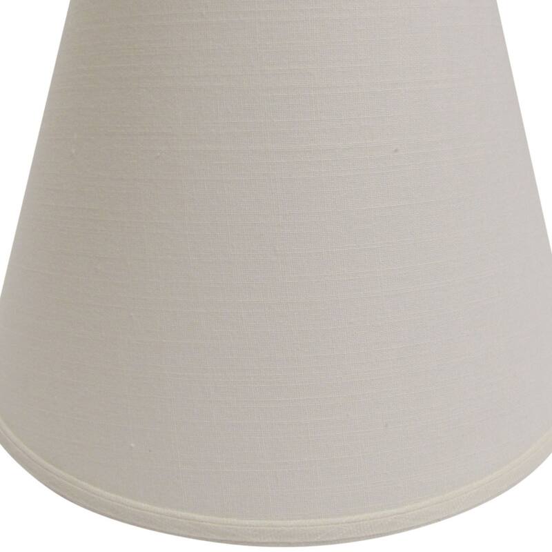 Deep Hardback Lampshade with Washer Fitter, White