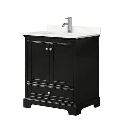 Wyndham Collection WCS202030S-QTZ-UNSMXX Deborah 30" Free Standing