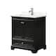 Option Dark Espresso / Giotto Quartz Top / Polished