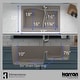 preview thumbnail 21 of 45, Karran Drop-In Quartz 33 in. 1-Hole 60/40 Double Bowl Sink - 33" x 22" x 10" - 33" x 22" x 10"