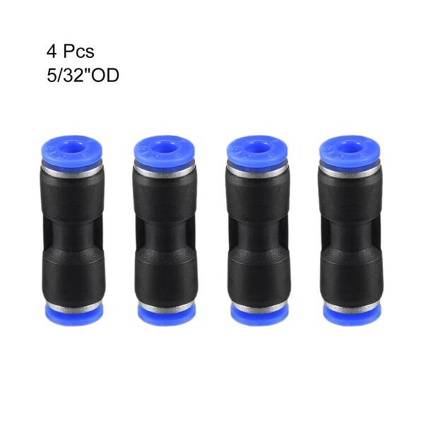 Plastic Tee Push to Connect 4mm or 5/32OD x 1/8 Tube Fittings Male Thread Push Lock Blue 2 Pieces 