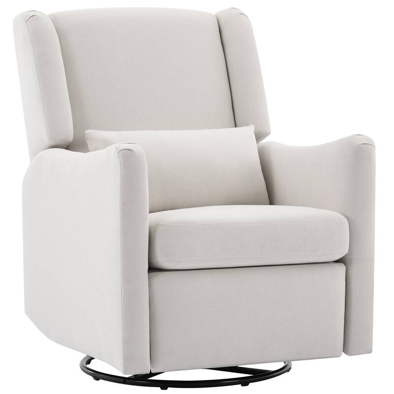 Wingback Swivel Rocker Recliner Chair, Glider Rocker Recliner, Rocking Chair Nursery for Living Room Bedroom Apartment
