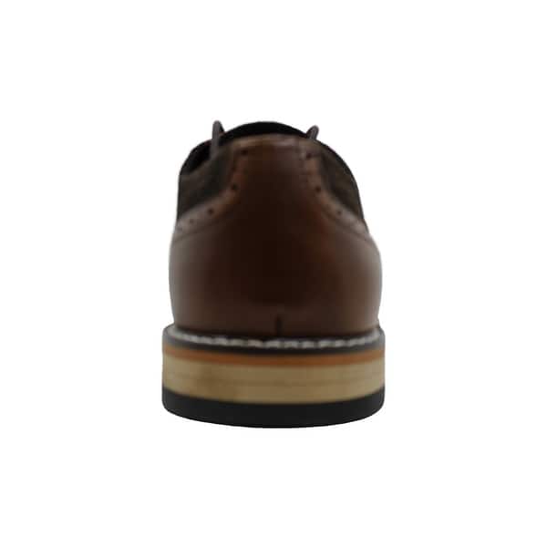Shop Bar Iii Mens Frankie Perforated Leather Lace Up Dress Oxfords