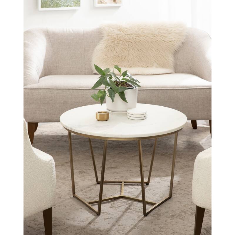 Kate and Laurel Solvay Wood and Metal Coffee Table