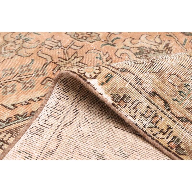 ECARPETGALLERY Hand-knotted Antalya Vintage Brown Wool Rug - 9'1 x 12'6