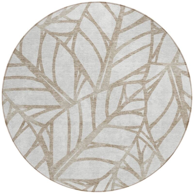 HomeRoots Floral Transitional Rectangle Outdoor Rug