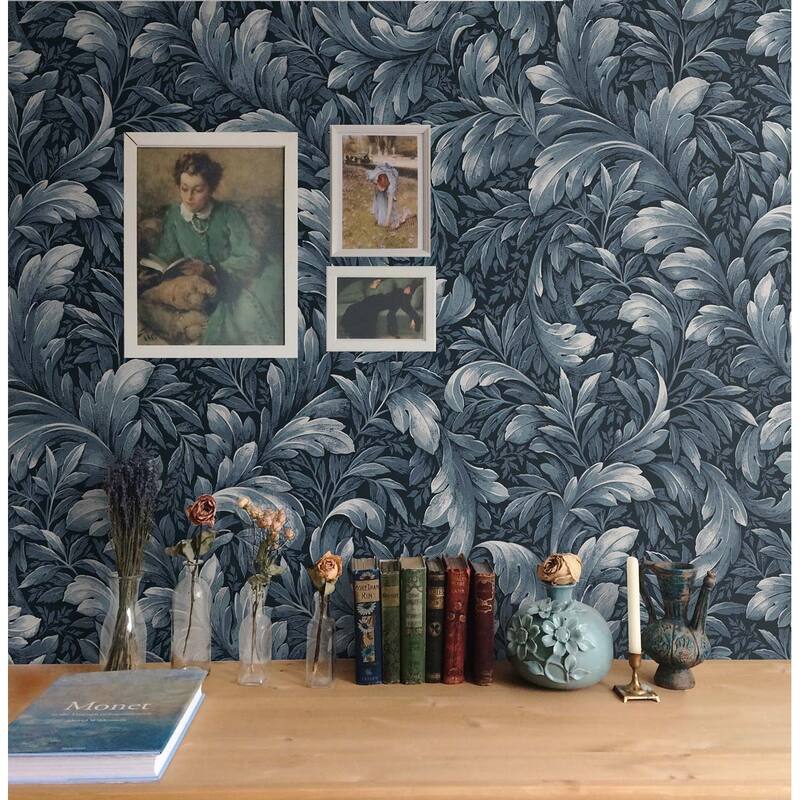 NextWall Acanthus Trail Peel and Stick Wallpaper