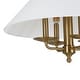 preview thumbnail 13 of 11, Mid-Century Candle Fabric Round Tapered Cone Cage Chandelier 20in