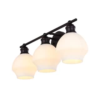 SAFAVIEH Mylsa 3-light Bathroom Vanity Wall Sconce (LED Bulbs Included) - 22.5 in. W x 7.25 in. D x 9.25 in. H