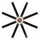 preview thumbnail 15 of 16, 65" Aged Brass 8-Blade Windmill Ceiling Fan with Light and Remote