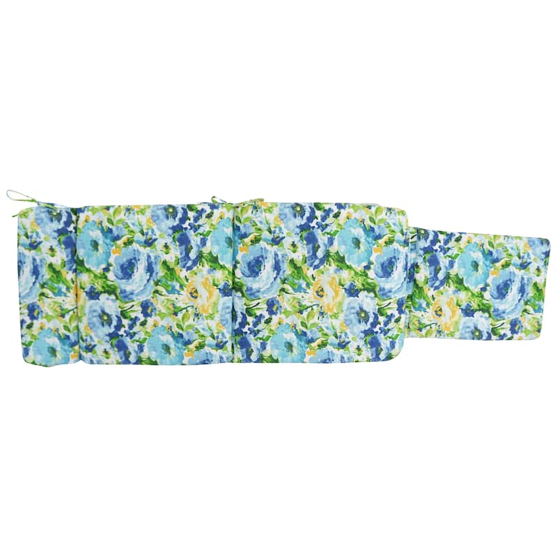 Blazing Needles Steamer Deck Outdoor Lounger Cushion - 72 x 20