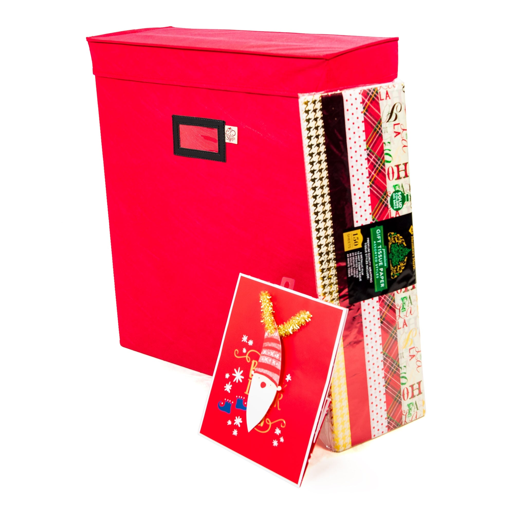Hearth & Harbor Premium Christmas Wrapping Paper Storage Organizer