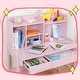 preview thumbnail 17 of 16, Modern Classic Desk,Children's Desk, Solid Wood Desk, Family Desk And Chair Set