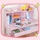 preview thumbnail 8 of 25, Wooden Children Study Desk and Chair Set with Storage