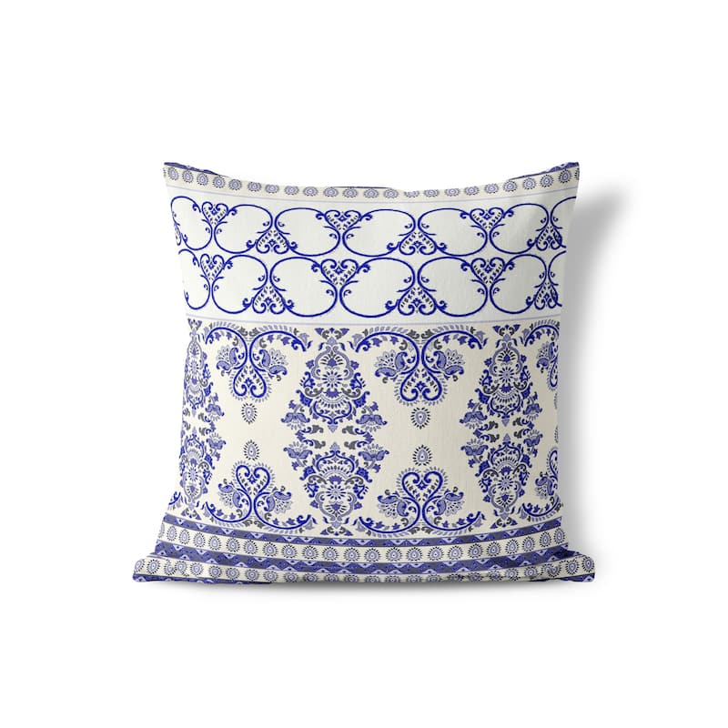 Amrita Sen Floral Fusion Indoor Outdoor Pillow with Zip - 26" x 26"