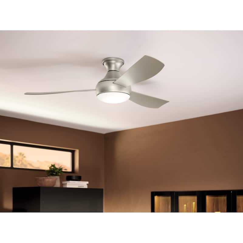 Kichler Lighting Ample 54 in. Integrated LED Indoor/Outdoor Dual Mount Ceiling Fan