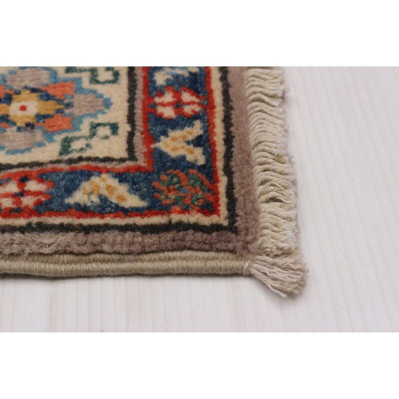 ECARPETGALLERY Hand-knotted Uzbek Ghazni Taupe Wool Rug - 2'7 x 4'1