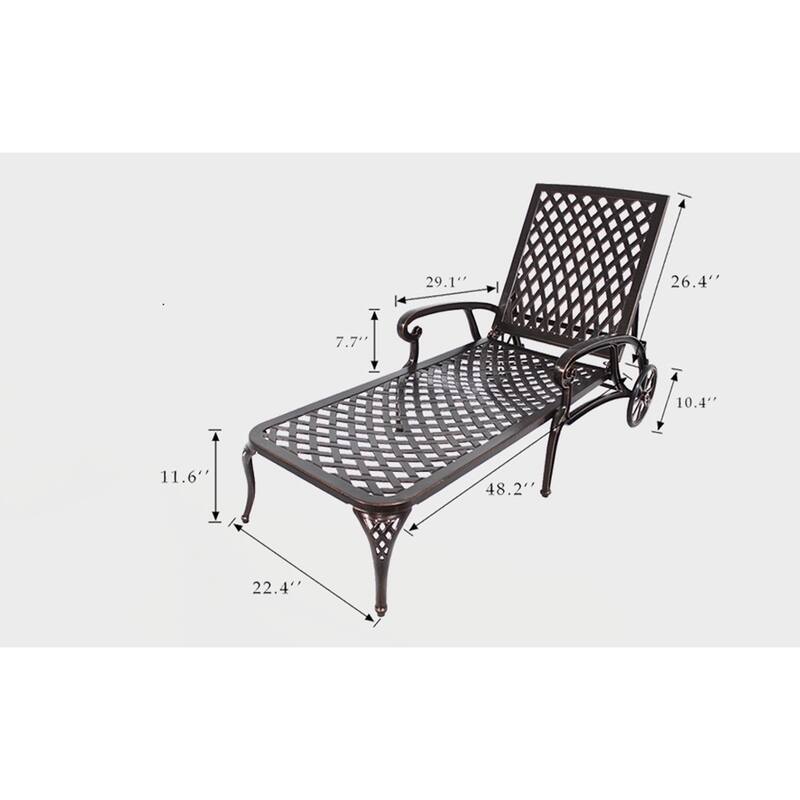 Aluminium Cast Lounge Chair 1pcs