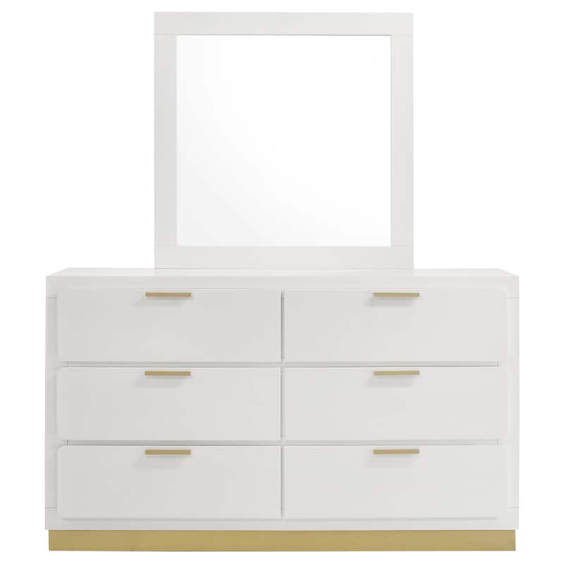 Caraway Contemporary Wood 6-drawer Dresser