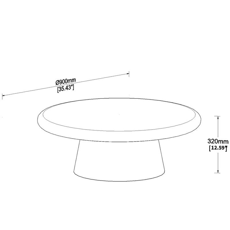 Elegant Modern Round Coffee Table, Ideal for Stylish Living Room Decor