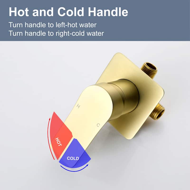 Single Handle Wall Mounted Waterfall Bathroom Faucet