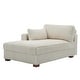 preview thumbnail 55 of 150, 42" W Plush Corduroy Upholstered Chaise Lounge Sleeper for Living