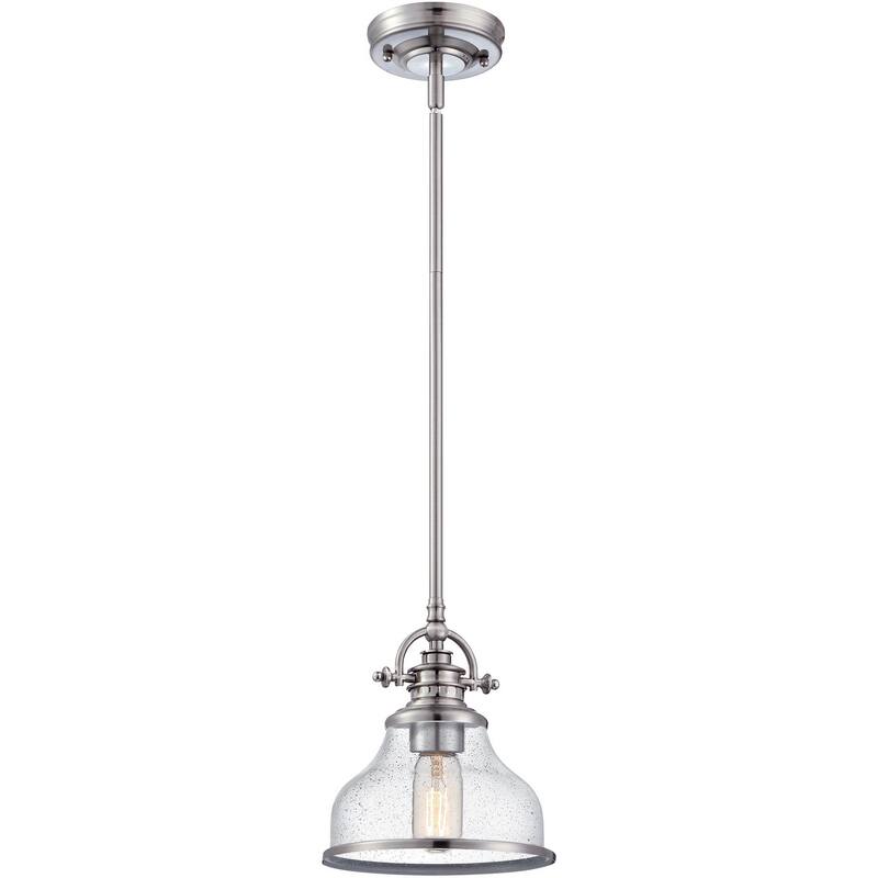 Grant 1-Light Mini Pendant in Brushed Nickel